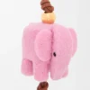 フェルトとカーフスキン製のElephantチャーム フェルトとカーフスキン製のElephantチャーム