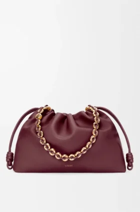 メロー・ナッパ・ラムスキン製 ラージ・Flamenco Purse