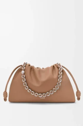 メロー・ナッパ・ラムスキン製 ラージ・Flamenco Purse