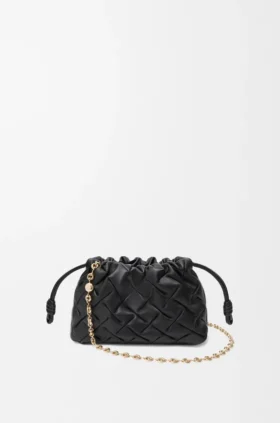 ピンチド・ナッパカーフスキン製 ミニ・Flamenco Purse