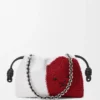 ビーズ付きキャンバスとカーフスキン製 ミディアム ライオンビーズ Flamenco Purse ビーズ付きキャンバスとカーフスキン製 ミディアム ライオンビーズ Flamenco Purse
