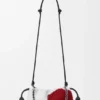 ビーズ付きキャンバスとカーフスキン製 ミディアム ライオンビーズ Flamenco Purse ビーズ付きキャンバスとカーフスキン製 ミディアム ライオンビーズ Flamenco Purse
