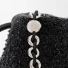 ビーズ付きキャンバスとカーフスキン製 ミディアム ライオンビーズ Flamenco Purse ビーズ付きキャンバスとカーフスキン製 ミディアム ライオンビーズ Flamenco Purse