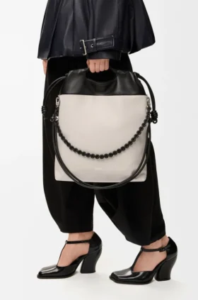 メロー・ナッパ・ラムスキン製「Flamenco Purse トートバッグ」