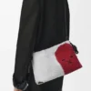 ビーズ付きキャンバスとカーフスキン製 ミディアム ライオンビーズ Flamenco Purse ビーズ付きキャンバスとカーフスキン製 ミディアム ライオンビーズ Flamenco Purse