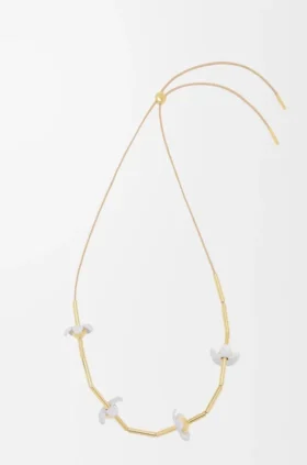 スターリングシルバーとエナメル製の「Flor」ネックレス