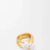 スターリングシルバーとエナメル製の「Flor」リング スターリングシルバーとエナメル製の「Flor」リング