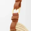 ラフィアとカーフスキンを使用したミディアムサイズのloeweスイングバッグ ラフィアとカーフスキンを使用したミディアムサイズのloeweスイングバッグ