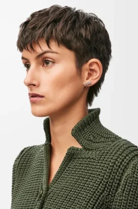 loewe グラフィック シングルイヤリング（スターリングシルバー製）