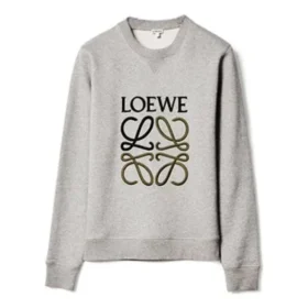 メンズ loewe Anagram ロゴ刺繍入りコットンプルオーバー グレー H526341Xa1-1440