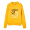 メンズ loewe Anagram ロゴ刺繍入りコットンプルオーバー オレンジ H526341Xa1-9100