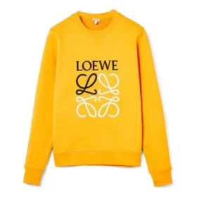 メンズ loewe Anagram ロゴ刺繍入りコットンプルオーバー オレンジ H526341Xa1-9100