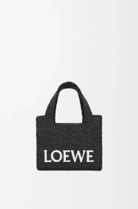 ラフィア製 ミニ・loewe Font Toteバッグ