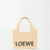 ラフィア製 ミニ・loewe Font Toteバッグ ラフィア製 ミニ・loewe Font Toteバッグ