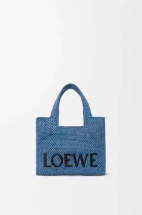 ラフィア製 ミニ・loewe Font Toteバッグ