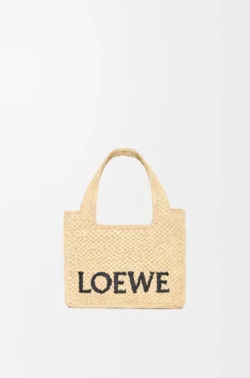 ラフィア製 ミニ・loewe Font Toteバッグ
