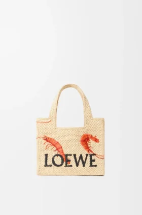 ラフィア製 ミニ・loewe Font Toteバッグ