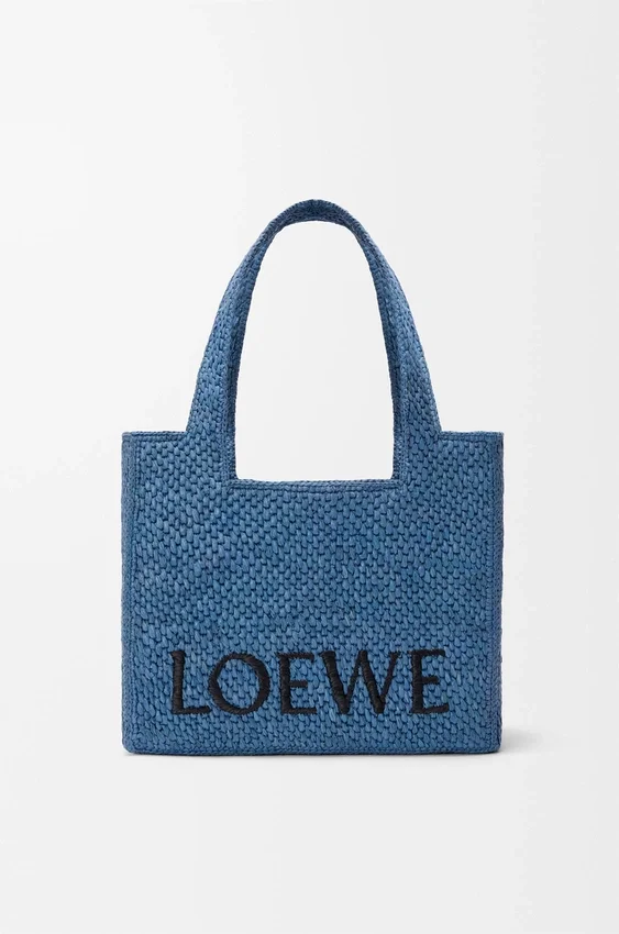 ラフィア製 ミディアム loewe Font Toteバッグ ラフィア製 ミディアム loewe Font Toteバッグ