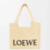 ラフィア製 ミディアム loewe Font Toteバッグ ラフィア製 ミディアム loewe Font Toteバッグ
