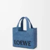 ラフィア製 ミニ・loewe Font Toteバッグ ラフィア製 ミニ・loewe Font Toteバッグ