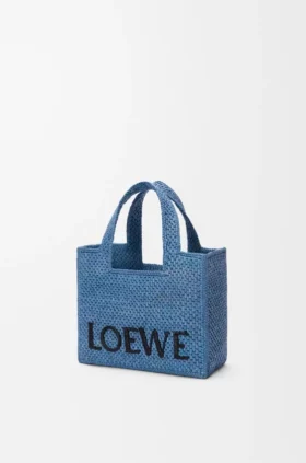ラフィア製 ミニ・loewe Font Toteバッグ