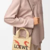 ラフィア製 ミニ・loewe Font Toteバッグ ラフィア製 ミニ・loewe Font Toteバッグ