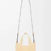 ラフィア製のスモール「loewe Font Tote」トートバッグ ラフィア製のスモール「loewe Font Tote」トートバッグ