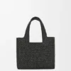 ラフィア製のスモール「loewe Font Tote」トートバッグ ラフィア製のスモール「loewe Font Tote」トートバッグ