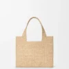 ラフィア製のスモール「loewe Font Tote」トートバッグ ラフィア製のスモール「loewe Font Tote」トートバッグ