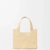 ラフィア製 ミニ・loewe Font Toteバッグ ラフィア製 ミニ・loewe Font Toteバッグ