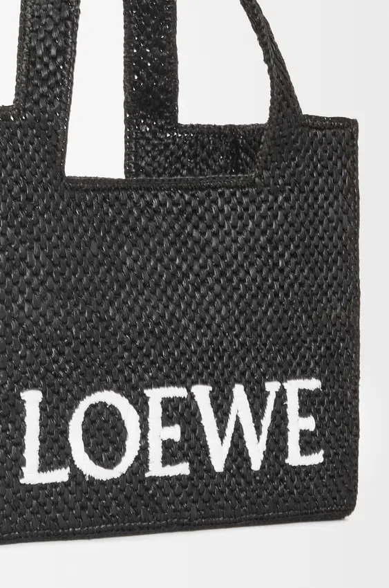 ラフィア製 ミディアム loewe Font Toteバッグ ラフィア製 ミディアム loewe Font Toteバッグ