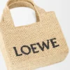 ラフィア製 ミニ・loewe Font Toteバッグ ラフィア製 ミニ・loewe Font Toteバッグ