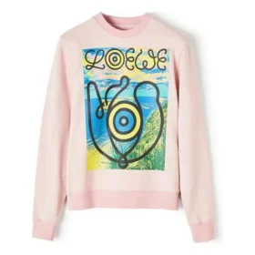 メンズ loewe ピンクアイプリント レッド H6299940Pc-7080