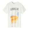 メンズ loewe プリント半袖シャツ ホワイト H6299980Pc-2100
