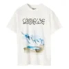 メンズ loewe ホワイト スノー マウンテン プリント 半袖 Tシャツ ホワイト H6299983Pc-2100