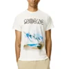 メンズ loewe ホワイト スノー マウンテン プリント 半袖 Tシャツ ホワイト H6299983Pc-2100