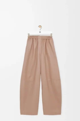 ナッパラムスキン製のバレルパンツ