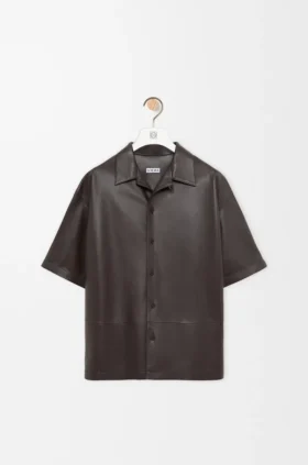 ナッパラムスキン製半袖シャツ