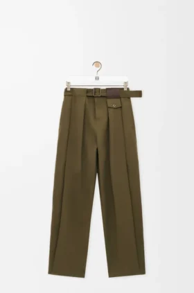 コットンとシルクのパンツ