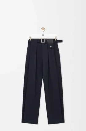 コットンとシルクのパンツ