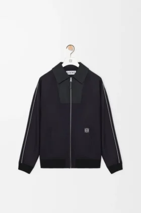 ウール製トラックスーツジャケット