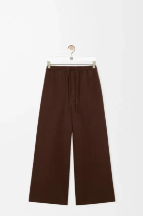コットン製ドローストリングパンツ コットン製ドローストリングパンツ