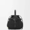 カーフスキン製 ミニ ダイヤモンド ラウンド バスケットバッグ カーフスキン製 ミニ ダイヤモンド ラウンド バスケットバッグ