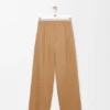 コットン製ワイドレッグパンツ コットン製ワイドレッグパンツ
