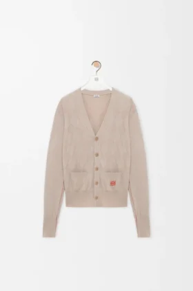 ウールとカシミア製のカーディガン