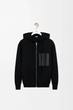 ウール製ジップアップフーディー