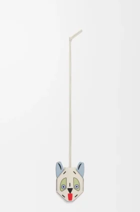 カーフスキン製「フューチャリスト・キャット」キーホルダー