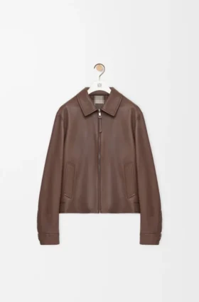 ナッパラムスキン製のジップアップジャケット