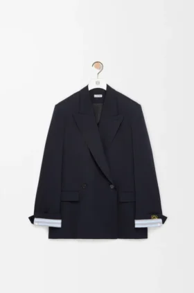 ウール混紡のダブルブレストジャケット