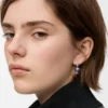 スターリングシルバーとパール製のブルーベリーイヤリング スターリングシルバーとパール製のブルーベリーイヤリング